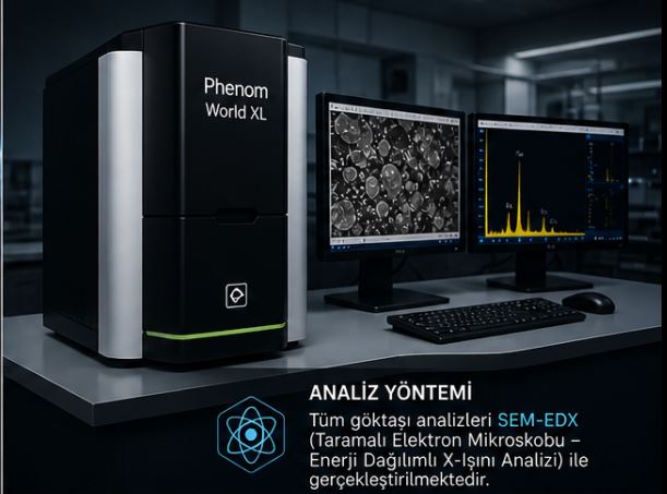 SEM-EDX göktaşı analiz yöntemi